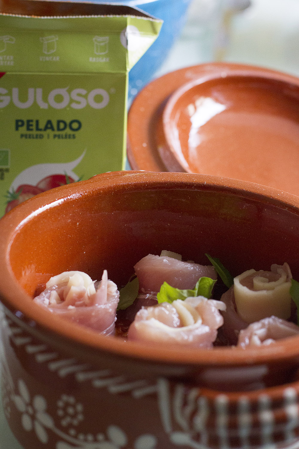 Molho de Tomate com enroladinhos de peru