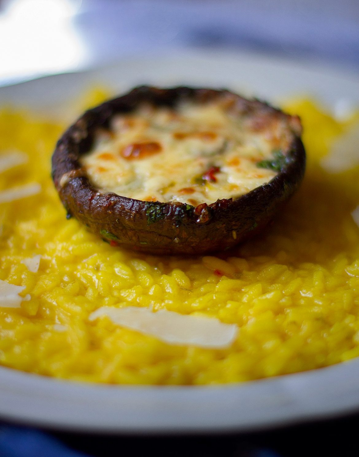 Risotto Alla Milanese Com Portobello – Os Comilões