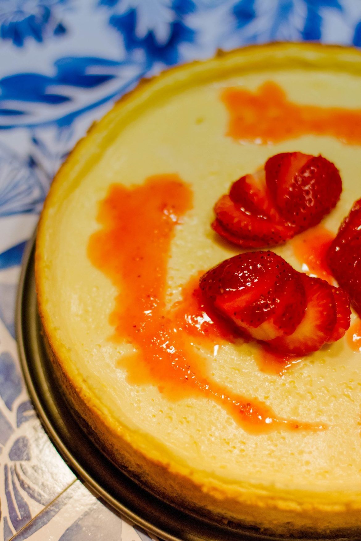 Cheesecake no forno